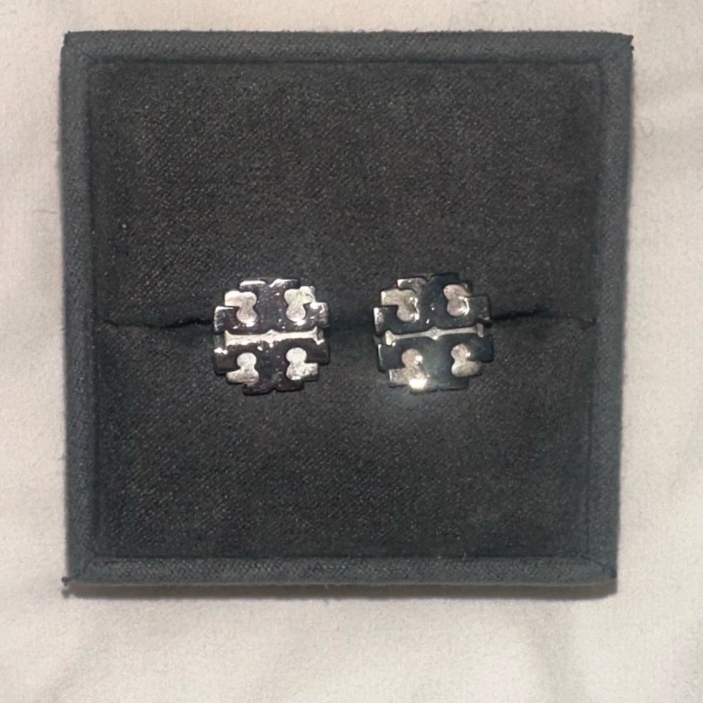 Tory Burch Silver Stud Earrings